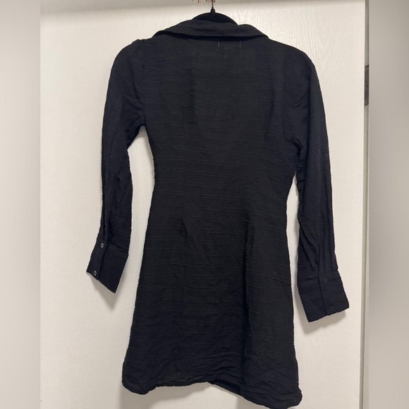 L*Space Black Wrap Mini Dress - Picture 6 of 8